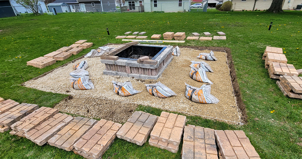 Stone Fire Pit Project by Derrik at Menards®