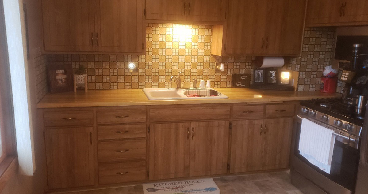 New Backsplash & Countertop Project by Carley at Menards®
