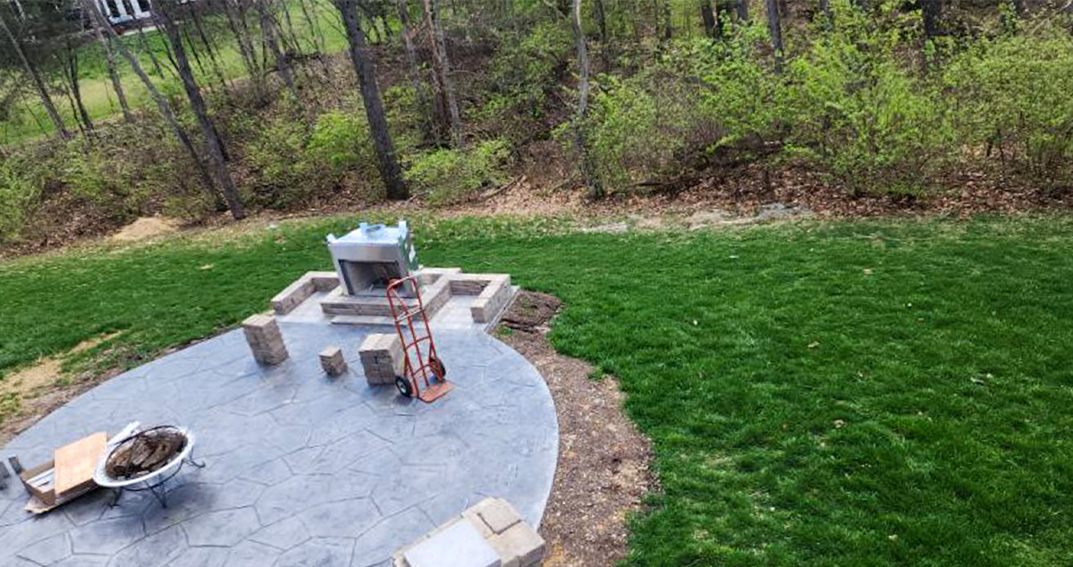 Outdoor Fireplace Kit Project by Timothy at Menards®