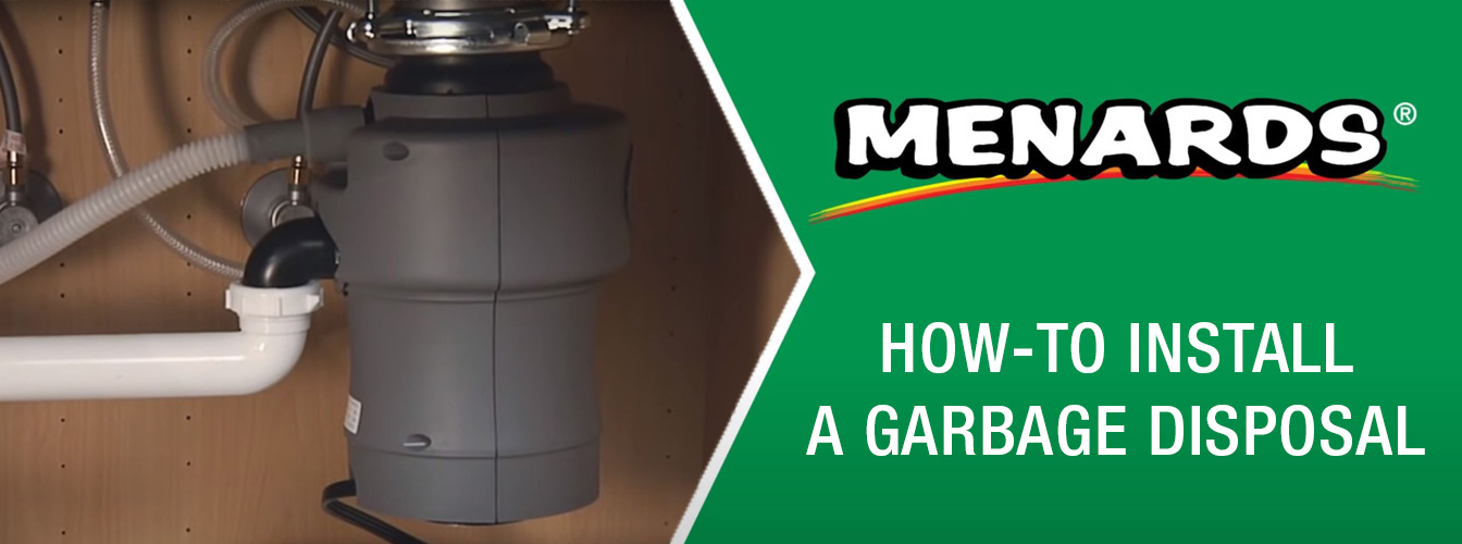 HowTo Install a Garbage Disposal at Menards®