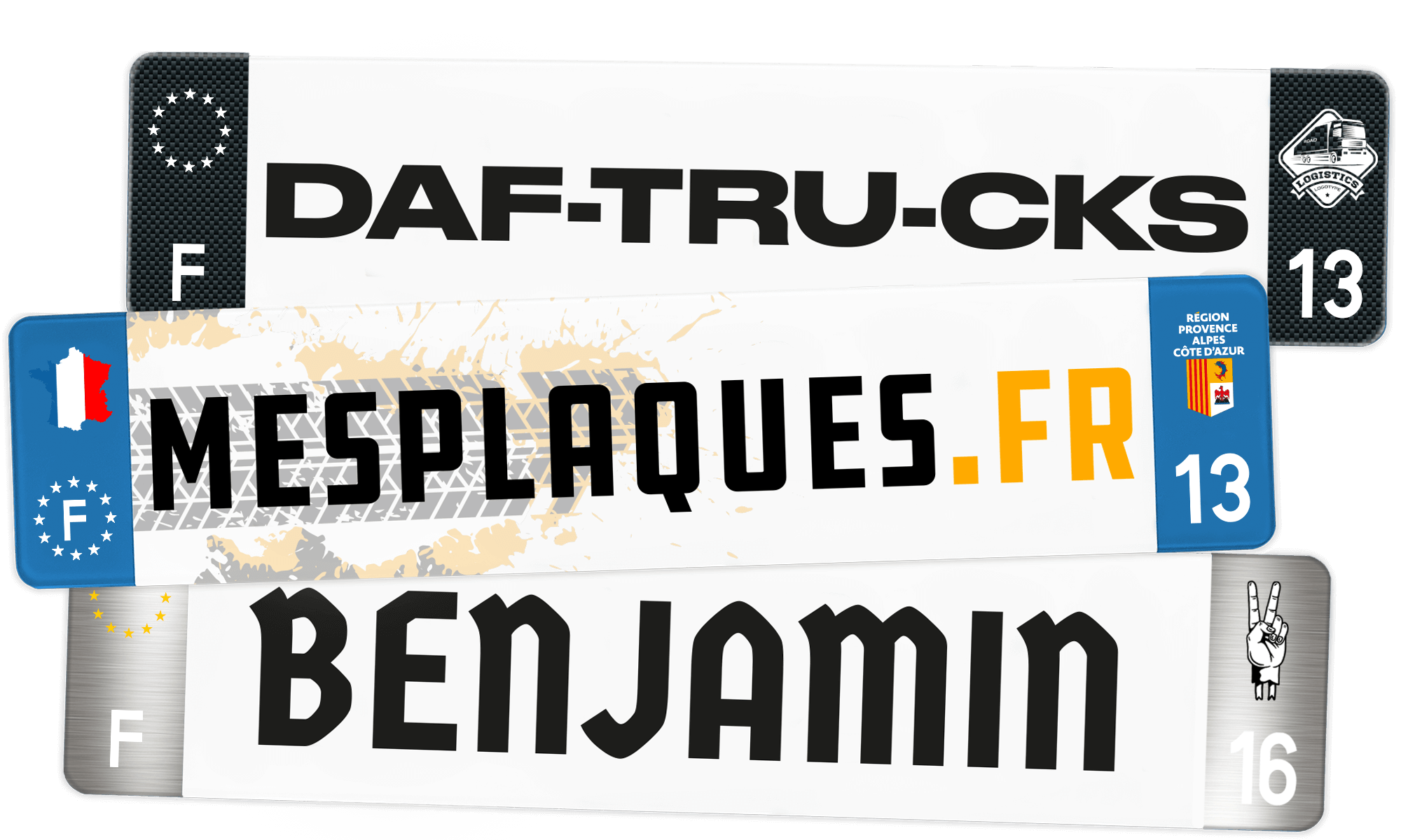 Plaque Camion 520x110 100 Personnalisée Mesplaques.fr