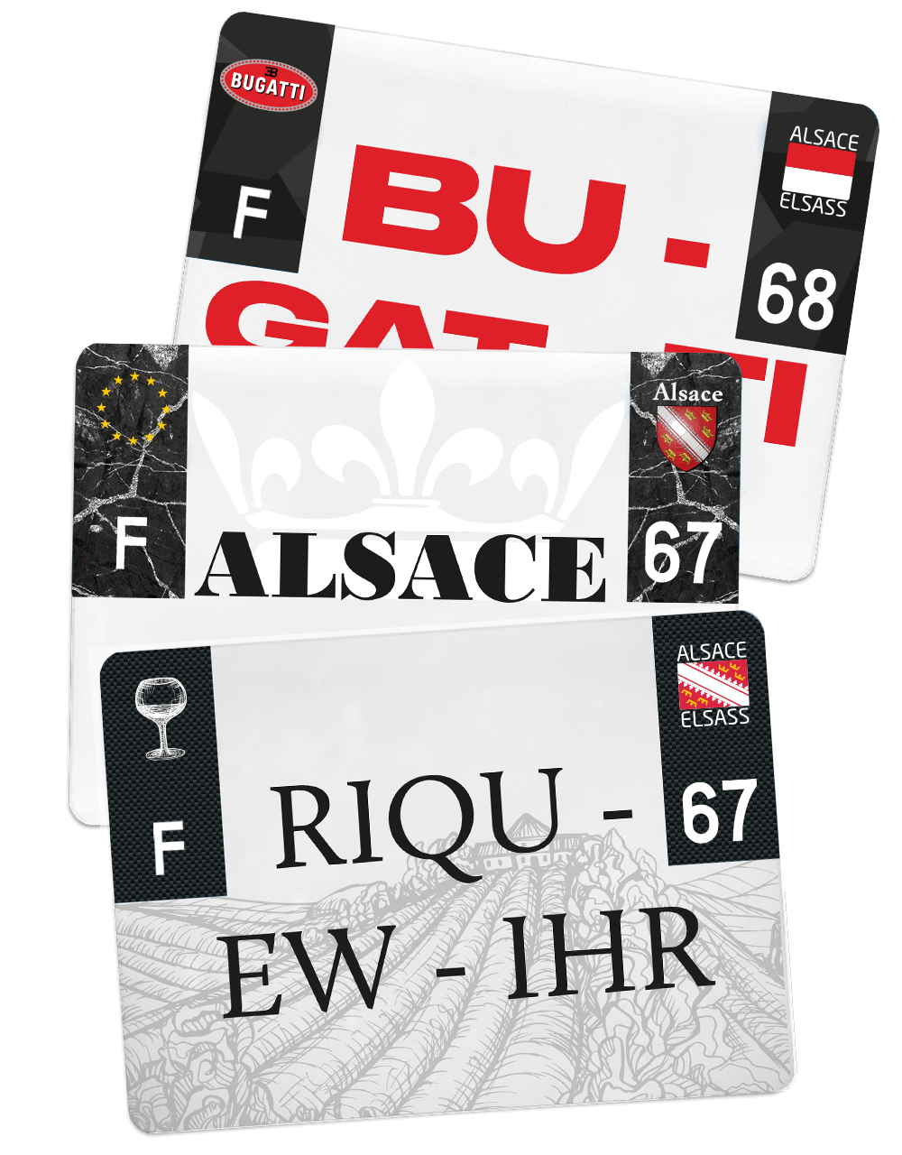 Plaque 4x4 275x200 Alsace Mesplaques.fr 🚙 ️
