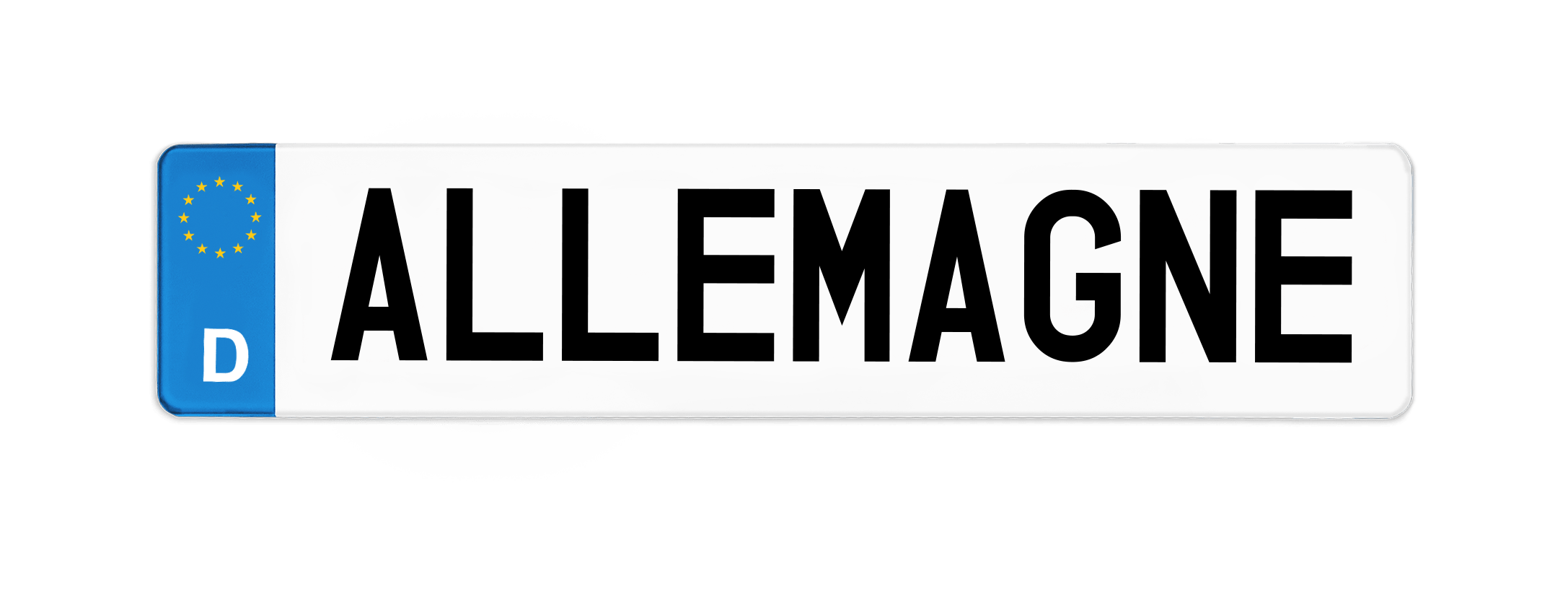 Plaque d'immatriculation Allemagne