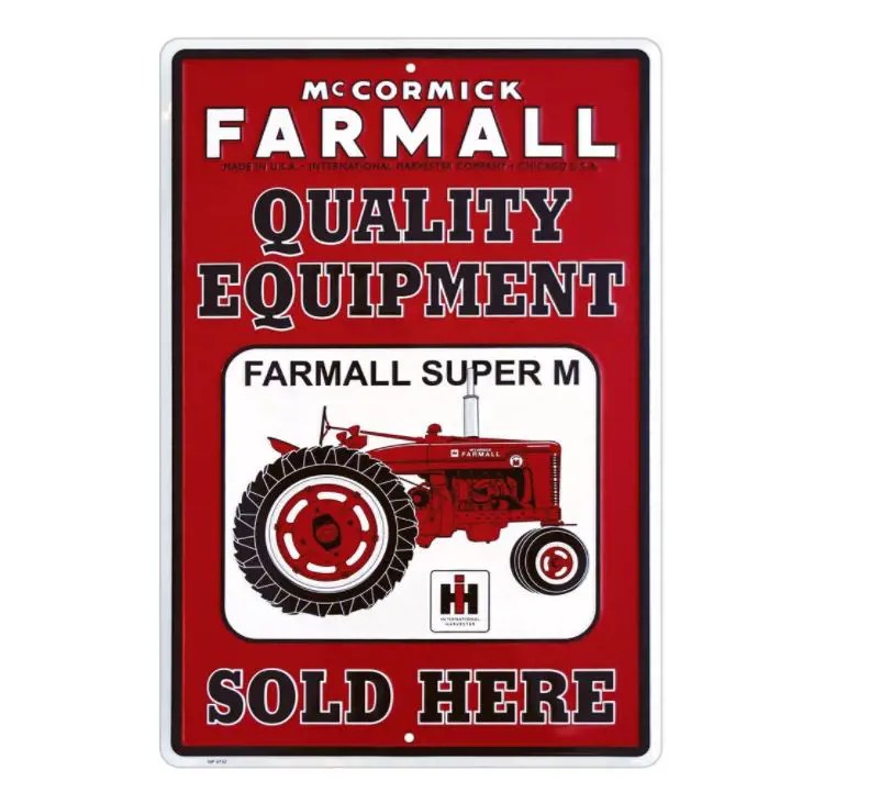 General 10202 Farmall Quality Equipment Metal Sign