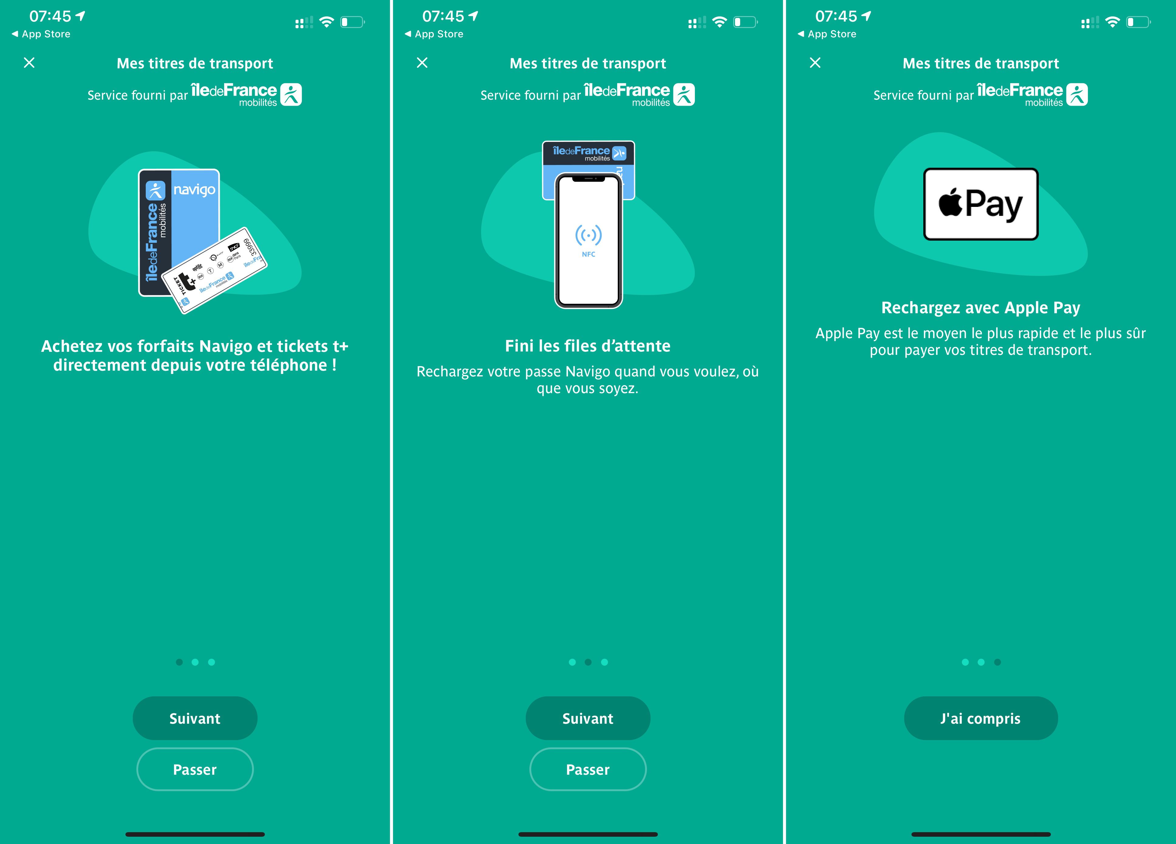 Les Avantages De "Ratp Recharge Navigo Easy" Recharge Avec Ton iPhone on peut acheter des titres Navigo en NFC
