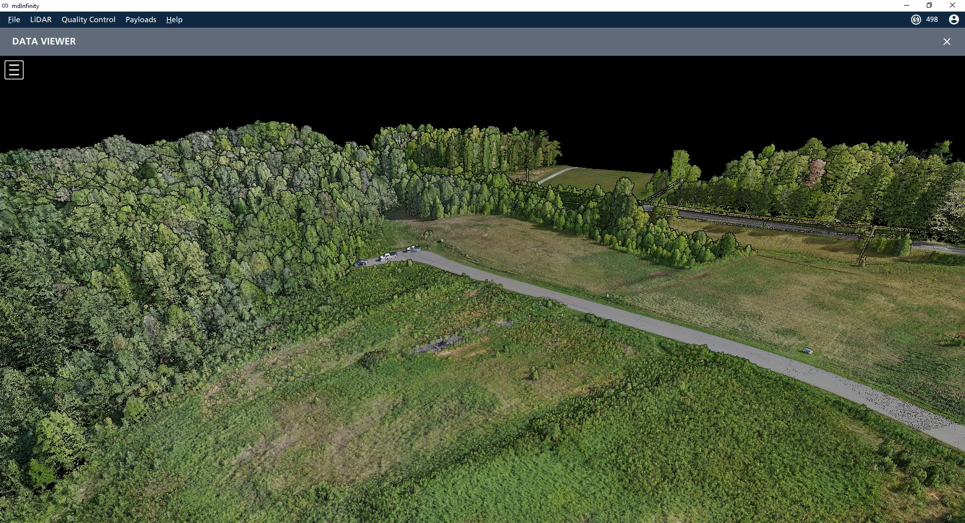A Long Range Drone LiDAR Point Cloud That Was Compared to a Traditional