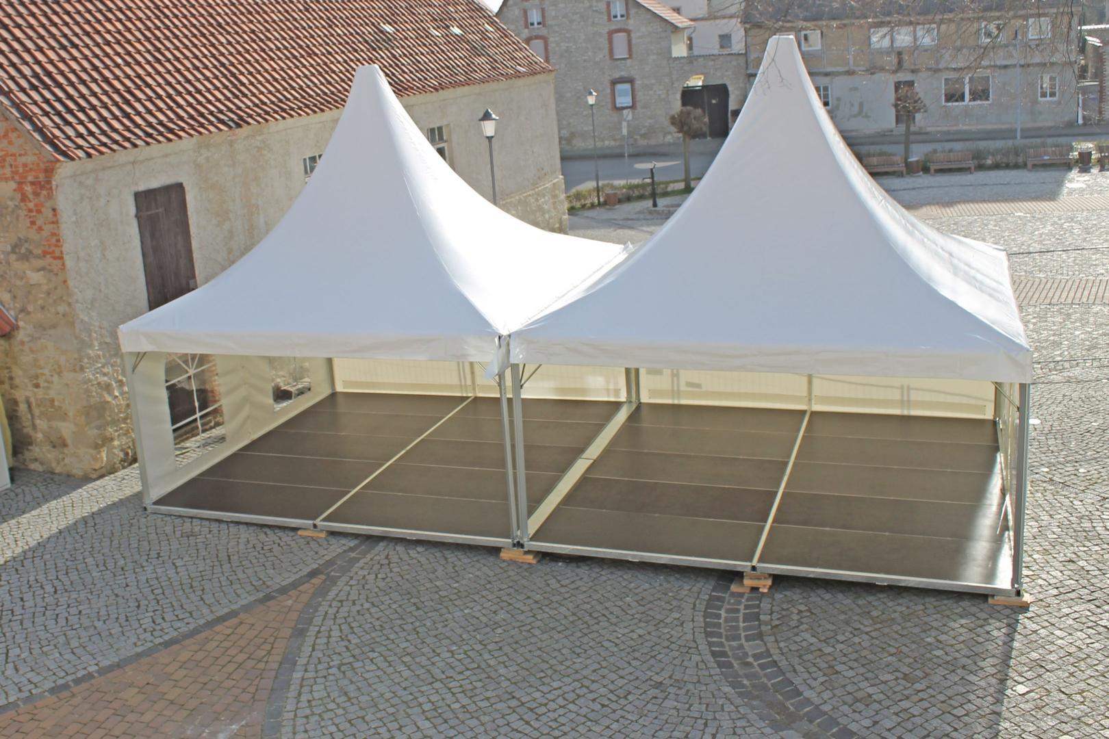 Partyzelt Pagode Pavillon PagodenZelt 5x5m mit Boden mieten 349,00