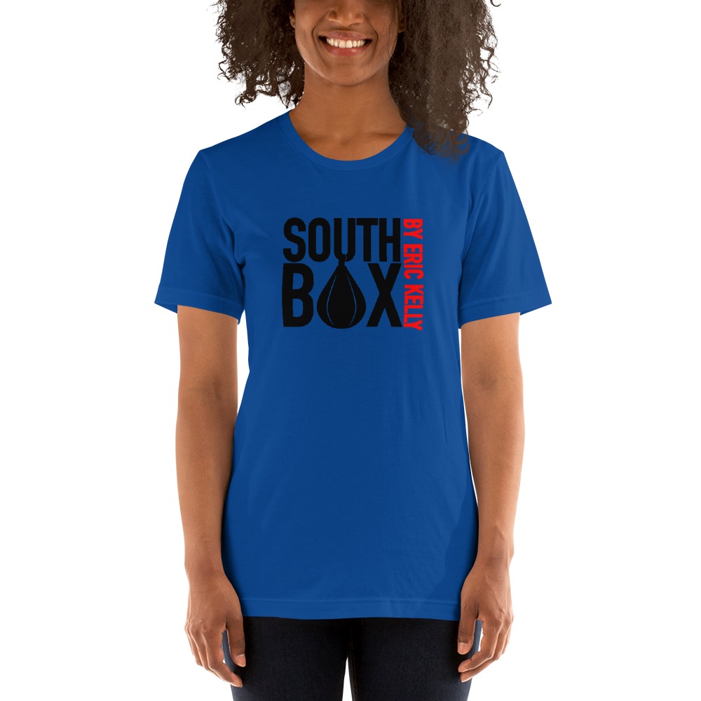 Female SouthBoX Gym by Eric Kelly Women's Tshirt, Dark Logo MILLIONS