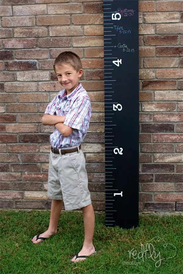 15 DIY Height Chart Ideas For Kids - Mint Design Blog