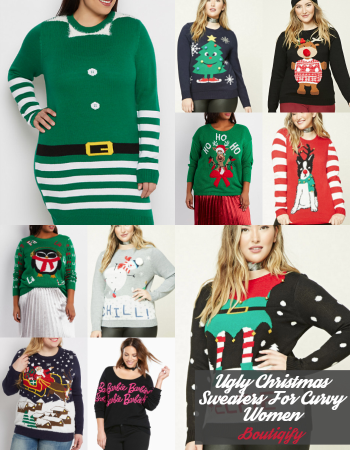 Our Favorite Ugly Christmas Sweaters For Plus Size Women Boutiqify