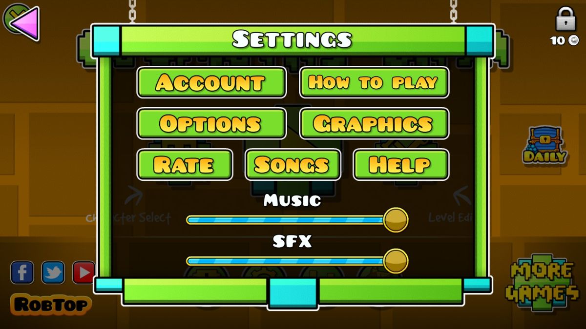 Screenshot of Geometry Dash (Windows, 2013) MobyGames