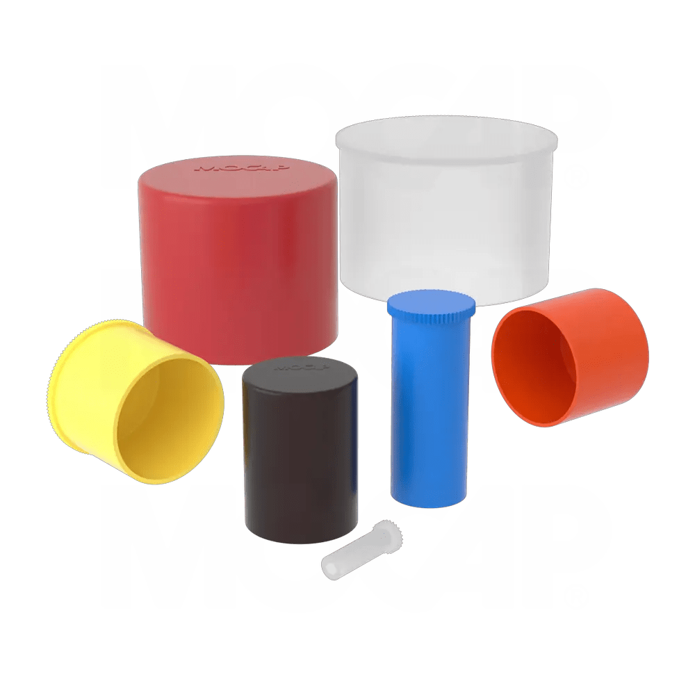 Straight Round Polyethylene Plastic Caps for Tubing, Rods and Fittings