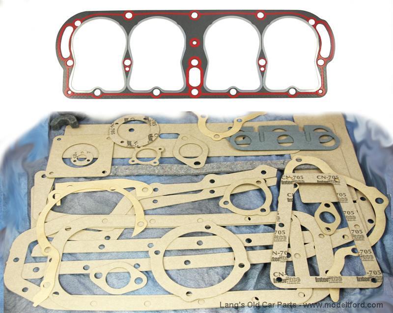 Model T Engine Gasket set with New Silicone/Steel Head gasket. , 3002SSIL