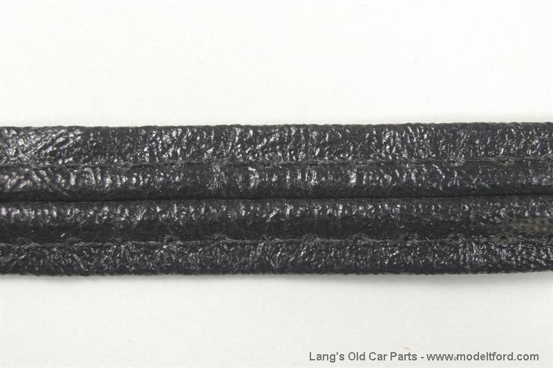 Model T Hideum upholstery trim, black hideatack welting, WELT