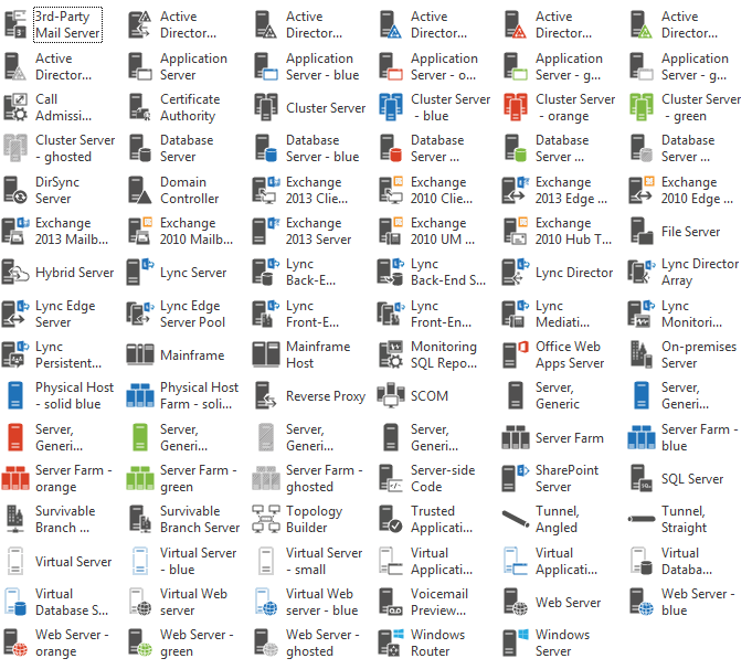 Updated free Visio stencils for Office 365, Exchange, Lync, and