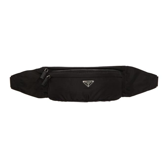 Prada Nylon Belt Bag In Black In F0002 ModeSens