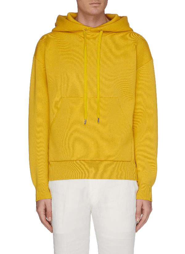 Caban Knit Oversized Hoodie In Mustard Yellow ModeSens