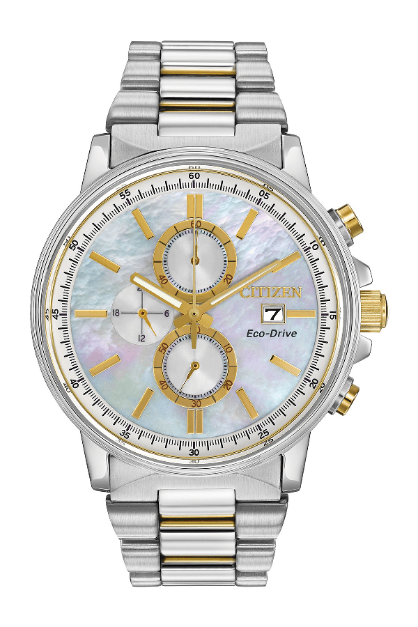 Citizen Women's Nighthawk Ecodrive Stainless Chronograph Dive Watch