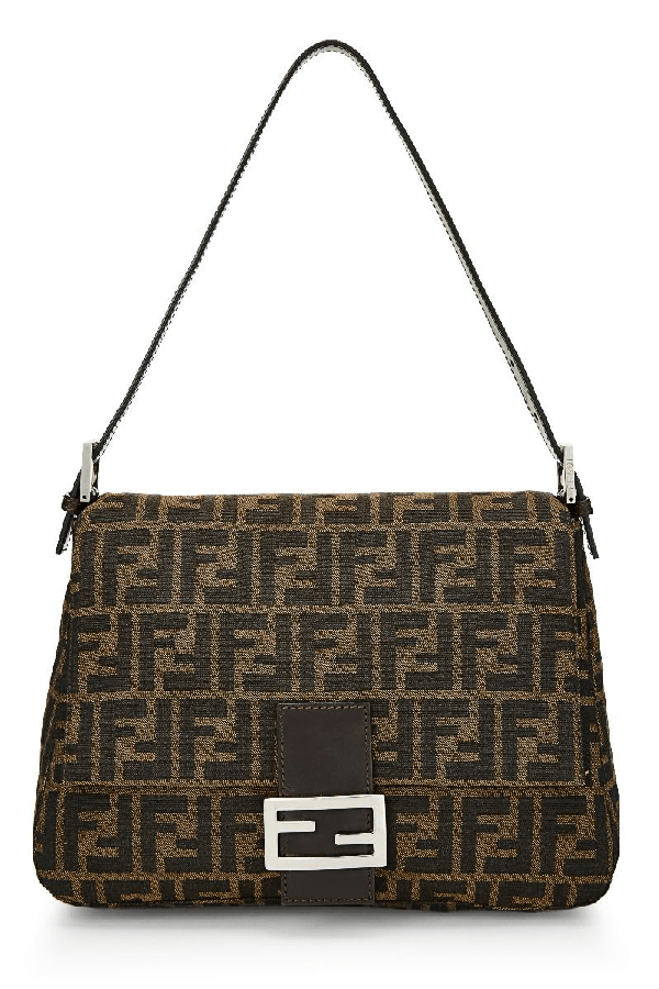 PreOwned Fendi Brown Zucca Canvas Mama Shoulder Bag ModeSens