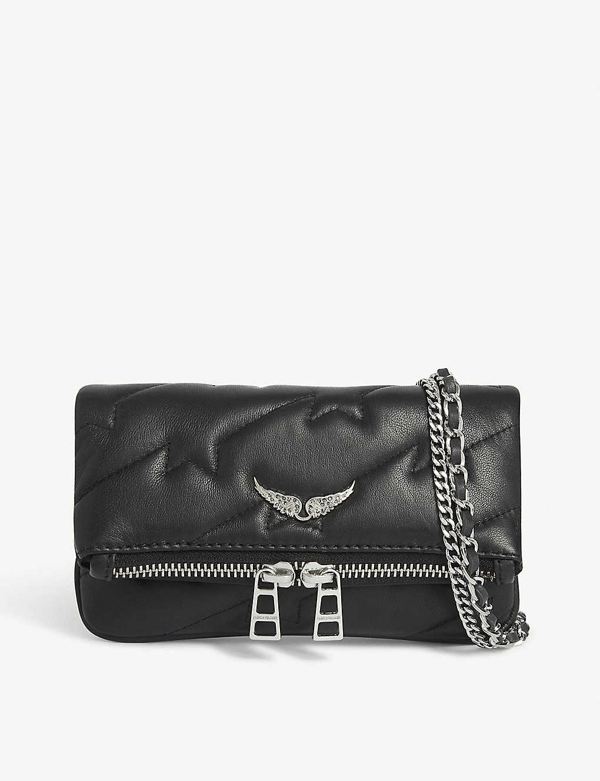 Zadig & Voltaire Rock Nano Zv Quilted Bag In Black ModeSens