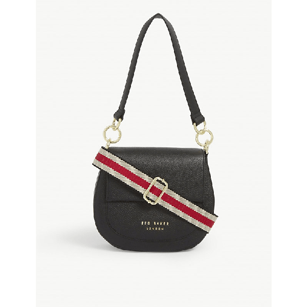 Ted Baker Amali Leather Crossbody Bag In Black ModeSens