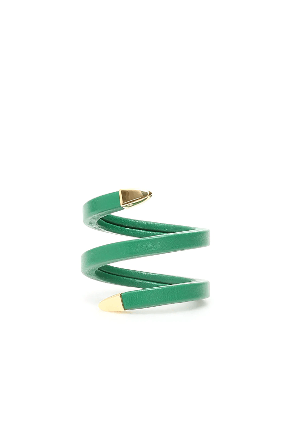 Bottega Spiral Bracelet In Green ModeSens