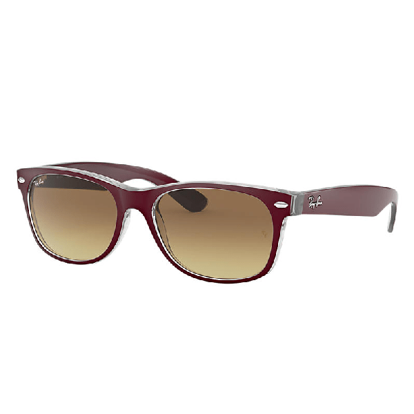 Ray Ban New Wayfarer Color Mix Bordeaux, Brown Lenses Rb2132 ModeSens