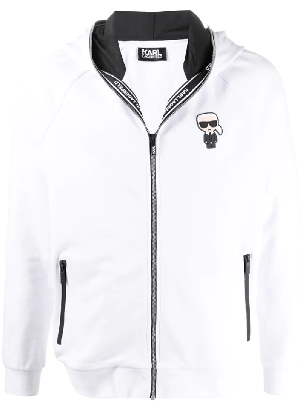 Karl Lagerfeld Men's Hoodie Sweatshirt Sweat Ikonic In White ModeSens