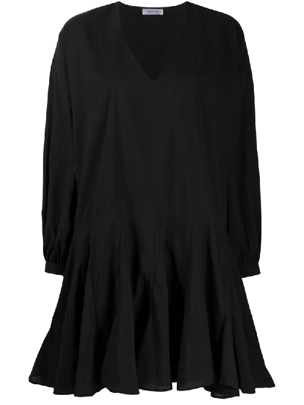 Anine Bing Peyton Flared Dress In Black ModeSens