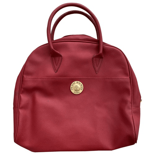 PreOwned Balmain Red Leather Handbag ModeSens