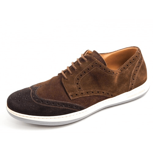 PreOwned Armani Brown Suede Trainers ModeSens