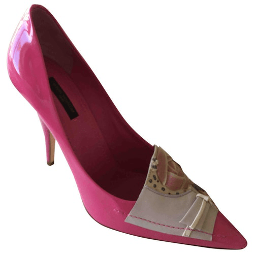 PreOwned Louis Vuitton Pink Patent Leather Heels ModeSens