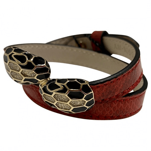 PreOwned Bvlgari Serpenti Red Water Snake Bracelet ModeSens