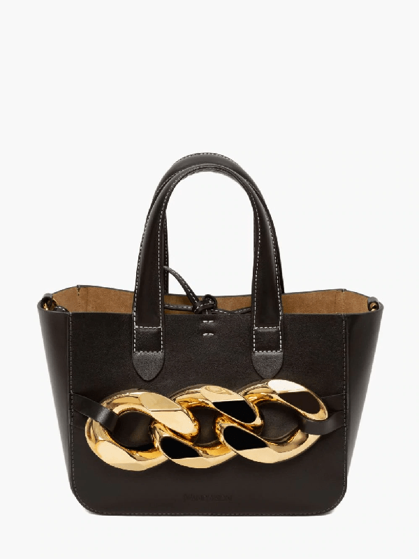 Jw Anderson Mini Chain Tote In Black ModeSens