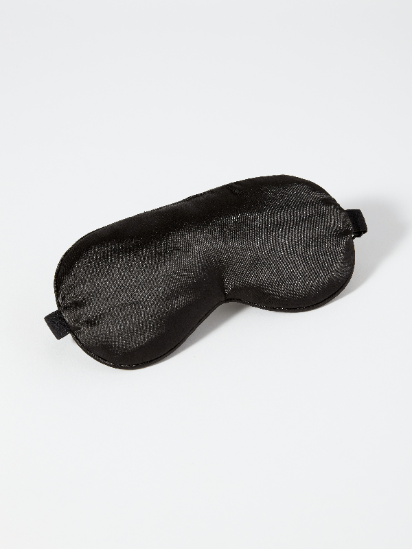 Kitsch Adjustable Satin Eye Mask In Black ModeSens