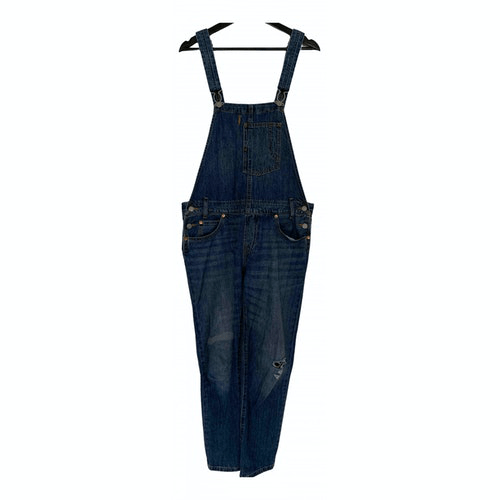 PreOwned Levi's Blue Denim Jeans Jumpsuit ModeSens