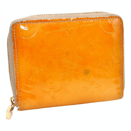 PreOwned Louis Vuitton Yellow Patent Leather Wallet ModeSens
