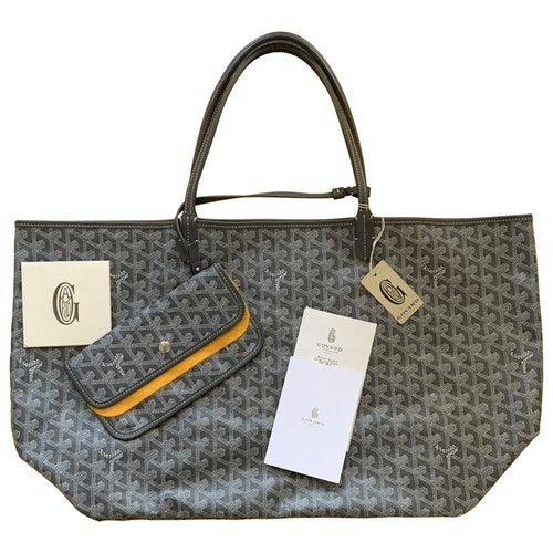 PreOwned Goyard Saintlouis Grey Cloth Handbag ModeSens