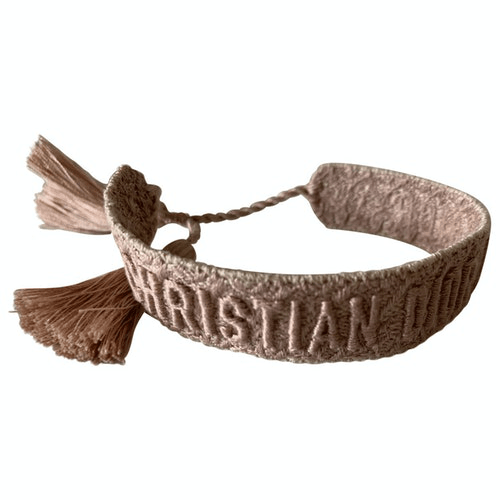 PreOwned Dior Pink Cloth Bracelet ModeSens