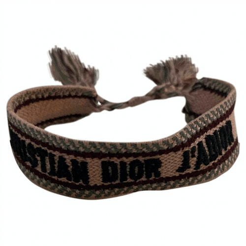 PreOwned Dior Pink Cloth Bracelet ModeSens