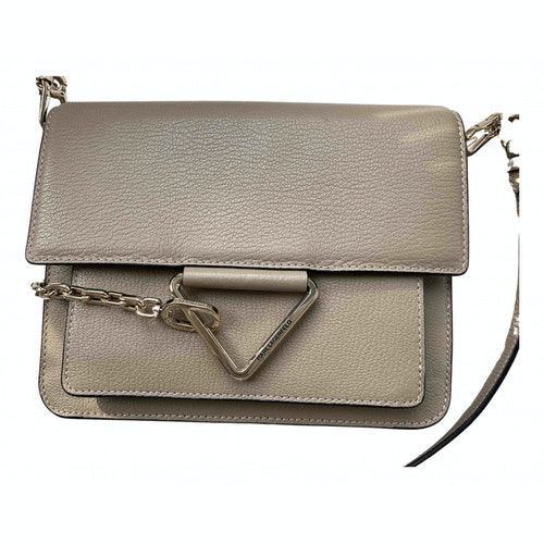 PreOwned Karl Lagerfeld Beige Leather Handbag ModeSens