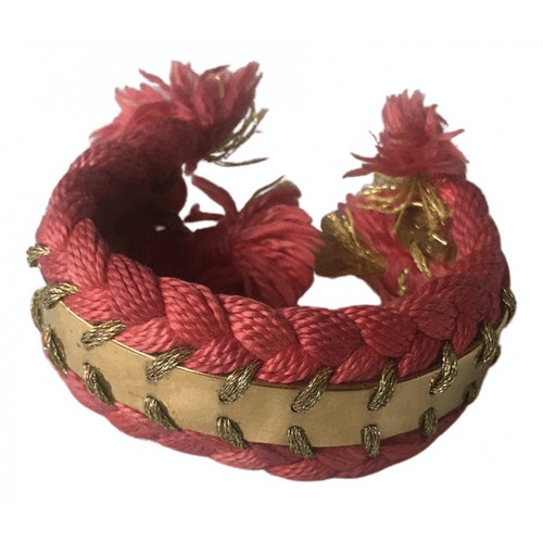 PreOwned Aurelie Bidermann Copacabana Pink Metal Bracelet ModeSens