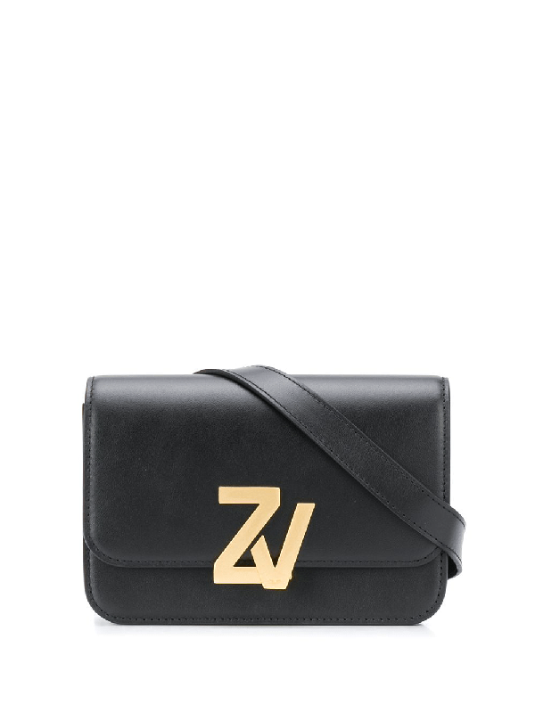 Zadig & Voltaire Zv Initial Leather Belt Bag In Black ModeSens