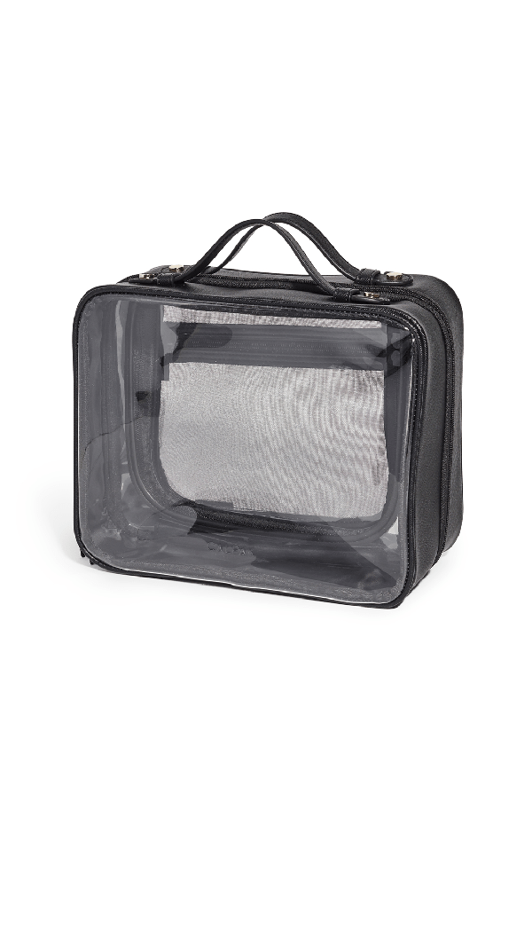 Calpak Clear Cosmetic Case In Black ModeSens
