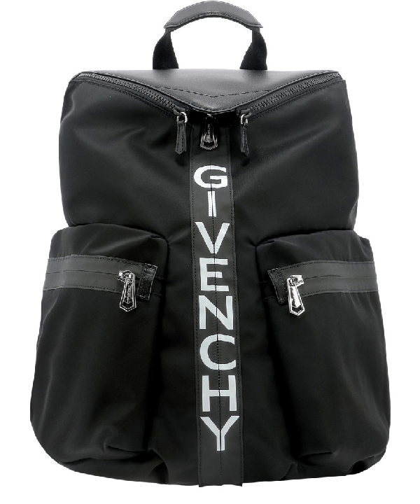 Givenchy Leather Details Spectre Nylon Backpack In Black ModeSens