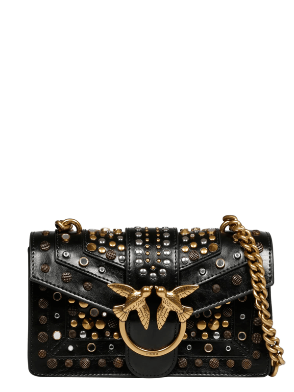 Pinko Mini Love Icon New Studs Bag In Black ModeSens
