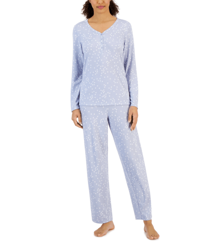 Charter Club Women's Long Sleeve Soft Knit Pajama Set, Created For Macy