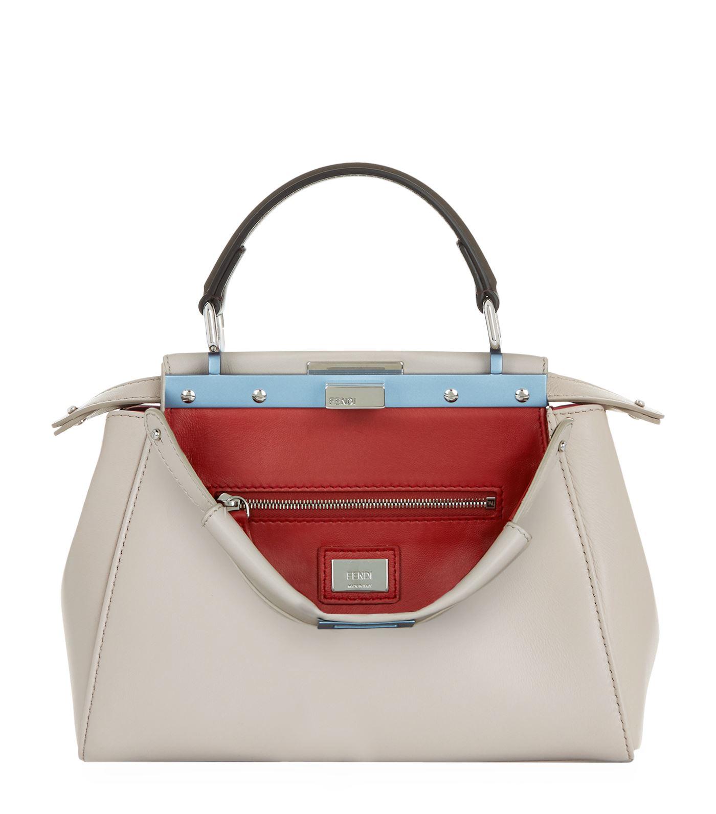 Fendi Small Peekaboo Bag, White, One Size ModeSens