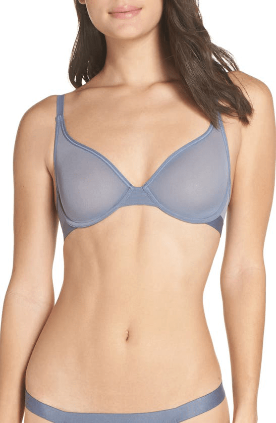 Negative Underwear Sieve Demi Bra In Slate ModeSens