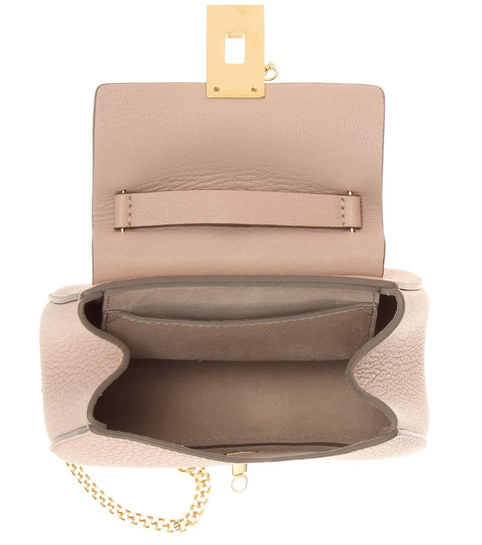 Chloé Drew Small Leather Crossbody Bag In Lightpink ModeSens